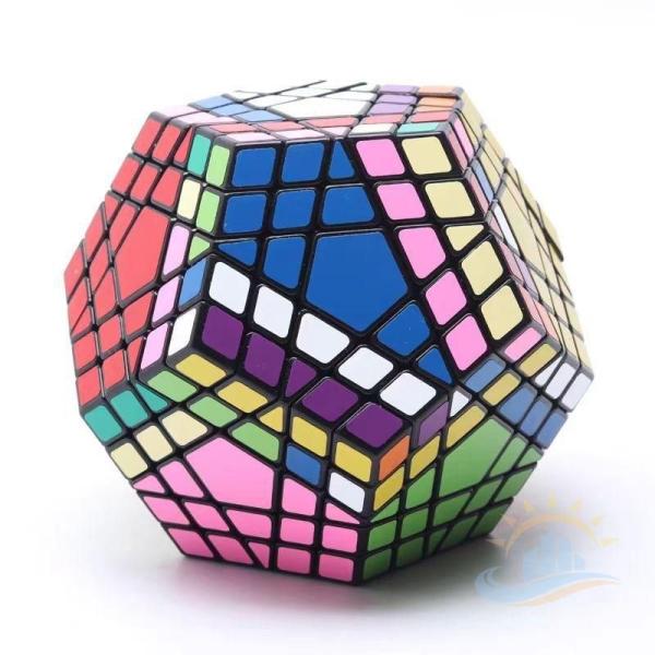 １２面キューブ７Ｘ７Ｘ７　マジックキューブ　７層十二面体メガ　プロフェッショナル　ゾンチー　パズル教...