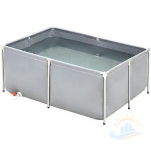 フレーム魚の池折りたたみ　式ペット犬プール　２Ｘ１Ｘ０．７Ｍ　ポータブル子供用　ゾンチー　魚とエビの飼育池　フレーム　プールターポリン　日常使いに