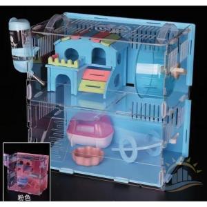ハムスター用品　ハムスターケージ　贅沢セット　２階建て　小動物用ケージ　広いハウス　籠　ゾンチー　飼育　透明　リス　ケージ　小動物小屋　かご　大きい