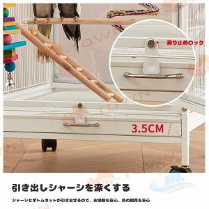 クリアアクリル鳥かご 複数飼い大型インコ W4...の詳細画像1