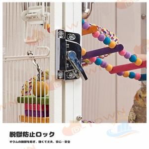クリアアクリル鳥かご 複数飼い大型インコ W4...の詳細画像2