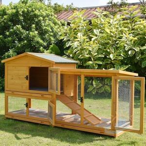 屋外木製鶏小屋耐候性大型鶏かご 6羽の鶏用の大...の詳細画像2