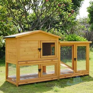 屋外木製鶏小屋耐候性大型鶏かご 6羽の鶏用の大...の詳細画像3