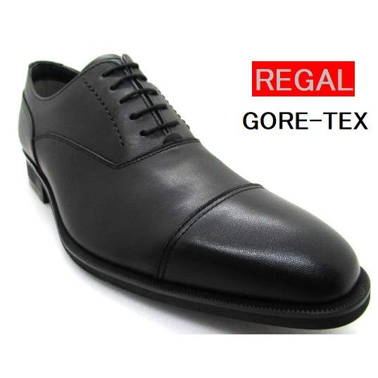 リーガル REGAL 靴 メンズ ビジネスシューズ 35HR ストレートチップ ゴアテックス ブラッ...