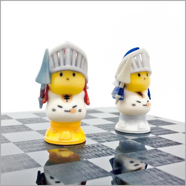 ポプ猫チェス駒[ナイト]