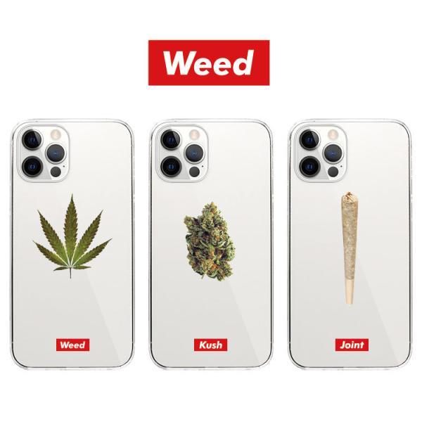 iPhone ケース 全機種対応 ハードケース クリアケース マリファナ ガンジャ クッシュ WEE...