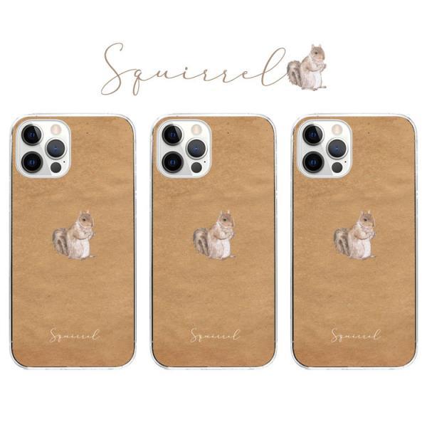 iPhone ケース 全機種対応 ハードケース スマホケース クリアケース シマリス リス りす ア...