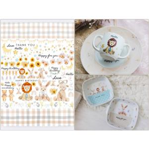 ポーセラーツ 転写紙 【白磁用】Lovelyもふもふシマエナガ転写紙