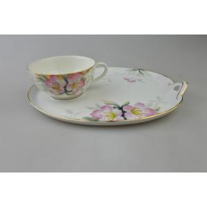 【ビンテージ】Noritake(オールドノリタケ) アザレアパターン スナックセット｜porch-drop