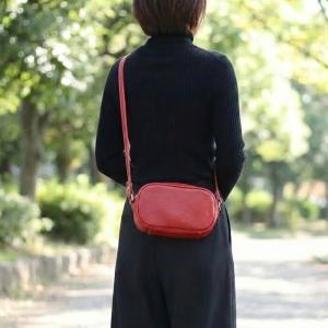 ポシェット ショルダーバッグ 革 栃木レザー ...の詳細画像1