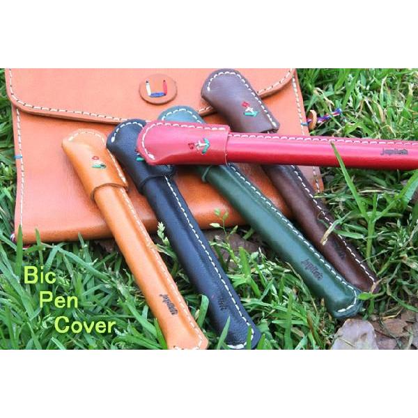 本革 BicPenカバー ペン 革 ギフト 手作り 日本製 Japlish（ジャプリッシュ） [no...