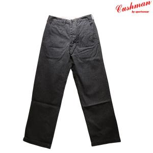 atlast&co ブラックシャンブレートラウザー CUSHMANよりベストセラー【 ブラックシャンブレー・トラウザーズ