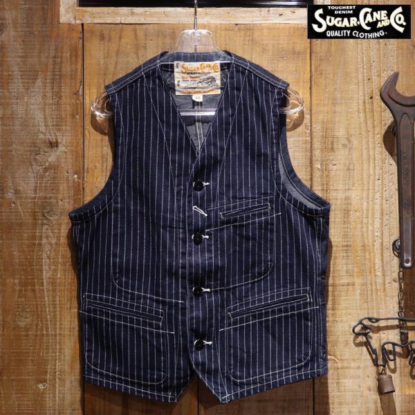 【送料無料】 SUGAR CANE（シュガーケーン） “9oz. WABASH STRIPE WOR...