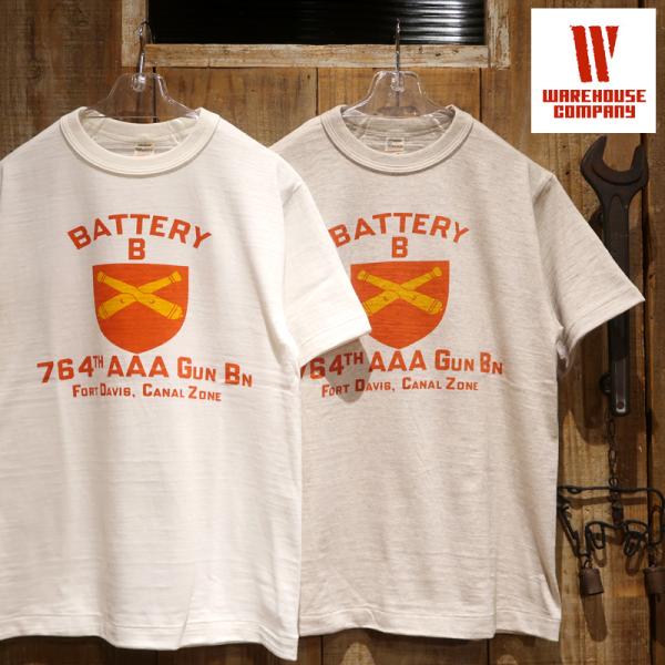 【送料無料】 WAREHOUSE（ウエアハウス）  プリントTシャツ Lot.4601 “BATTE...