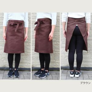 エプロン ミドル ギャルソン 前掛け 業務用 ...の詳細画像3