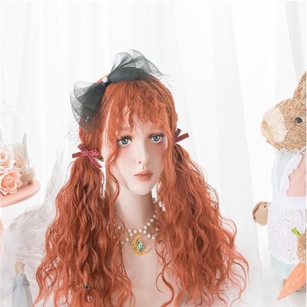 コスプレウィッグ ロリータ ウィッグ lolita 原宿風 かつら 前髪 つけ毛 姫髪 ハロウィン ...