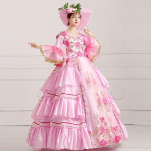ピンクドレス 王族服 オーダーメイド可能 貴族...の詳細画像1