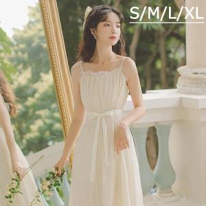 ワンピース 大人可愛い ノースリーブ 肩出し リボン付き ミモレ丈 夏 可愛い Aライン 袖なし レディース おしゃれ Dd078g5 ポルテリンク 通販 Yahoo ショッピング