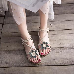 サンダル 花飾り サマーサンダル レディース ...の詳細画像5