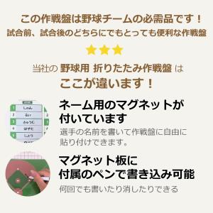 野球用 折りたたみ作戦盤 ベースボール コーチ...の詳細画像2