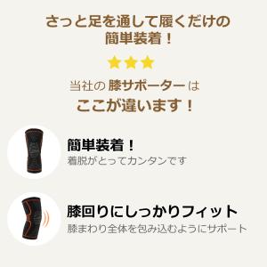 膝サポーター 1枚 スポーツ 保温 左右兼用 ...の詳細画像2