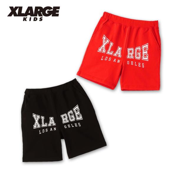 ショートパンツ XLARGE KIDS (エクストララージ）xl9452103-フロントロゴショート...