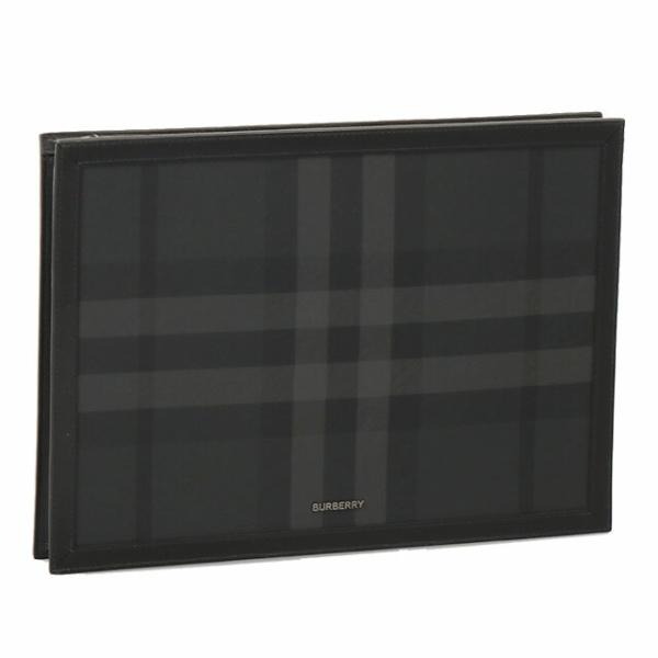 バーバリー／BURBERRY &quot;A4 FRAME POUCH BRT”チャコールチェック ジップポー...