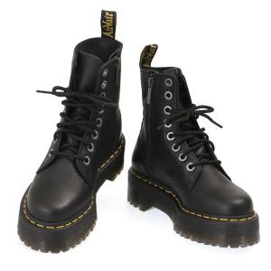 ドクターマーチン／Dr.Martens "JADON PISA 8 ホール ブーツ" ジェイドンピサ・ワックスレザー レディース・メンズ サイドジップ付き 厚底ブーツ・レースア｜posecafe2