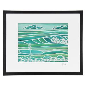 Heather Brown 海の波 リトグラフ サイン入り Heather Brown 海の波 リトグラフ サイン入り Heather Brown 海