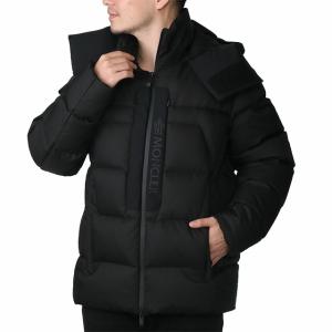 モンクレール／MONCLER  "BLAVET" メンズ　ショートダウンジャケット・フード付き(ブラック) 1A00109 5974U 999／BLACK｜posecafe2