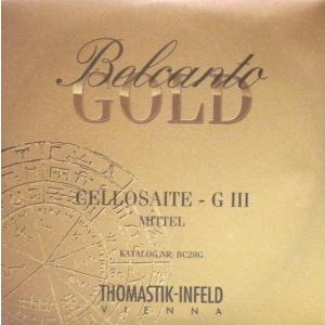 Belcant Gold　ベルカントゴールド　チェロ弦　ミッテル　3G(BC28G)｜positive