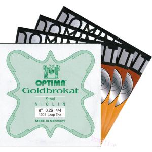ポジティブおすすめ！バイオリン弦＜ゴールドブラカット＋ドミナント＞SET　