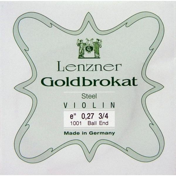 【Lenzner／Goldbrokat】ゴールドブラカット　バイオリン弦 1E　0.27  分数サイ...
