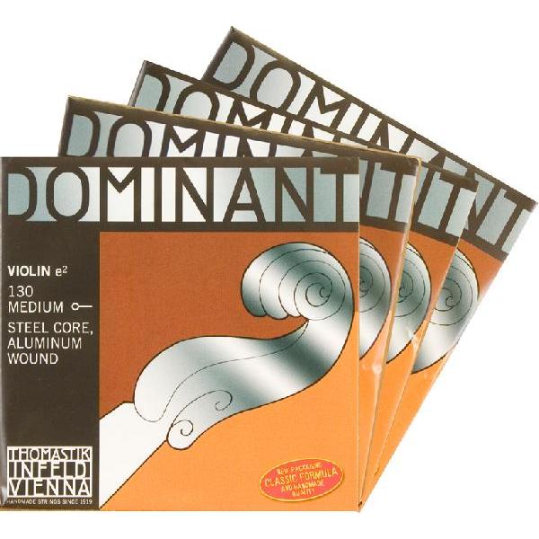 Dominant　ドミナント バイオリン弦SET（3Dシルバー、4/4のみ）(1E=130)