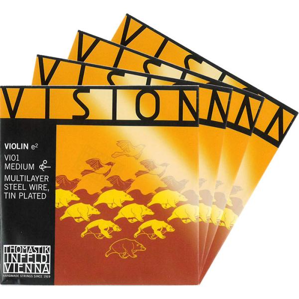 【Vision】ヴィジョンバイオリン弦 セット（3D=シルバー巻・VI03A）4/4〜1/2サイズ
