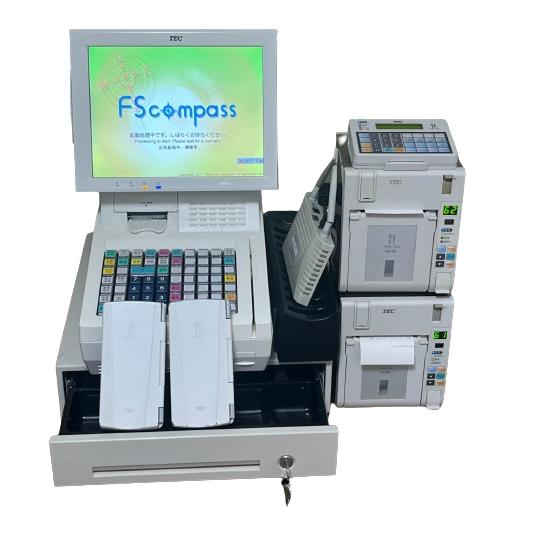 東芝テック製　中古ポスオーダーシステム　POSレジ　QT-100のセット　※写真は見本です