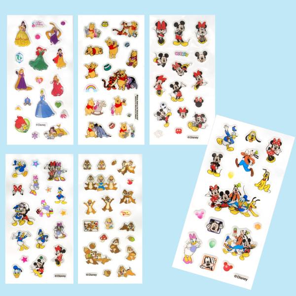 シール ディズニー オールスター シール 全６種類×各１シート 計６個セット ( ご家庭 お誕生日会...