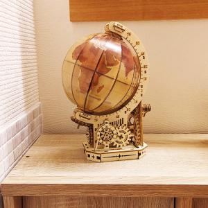木製 立体パズル 地球儀 クラフトキット( ク...の詳細画像3