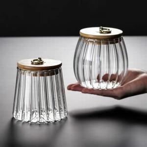 ガラス瓶 竹蓋 キャニスター 密閉容器 金属ハ...の詳細画像2