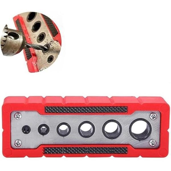 穴あけブロック 木工ツール ドクランプ 垂直穴あけロケーター 手すりボード 階段手すりパーツ ピンホ...