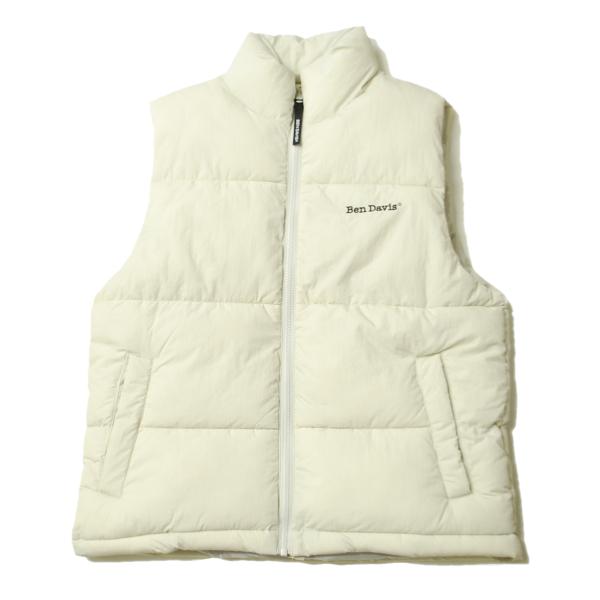 ベン デイビス BEN DAVIS BD PUFFER VEST IVORY / アイボリー 中綿 ...