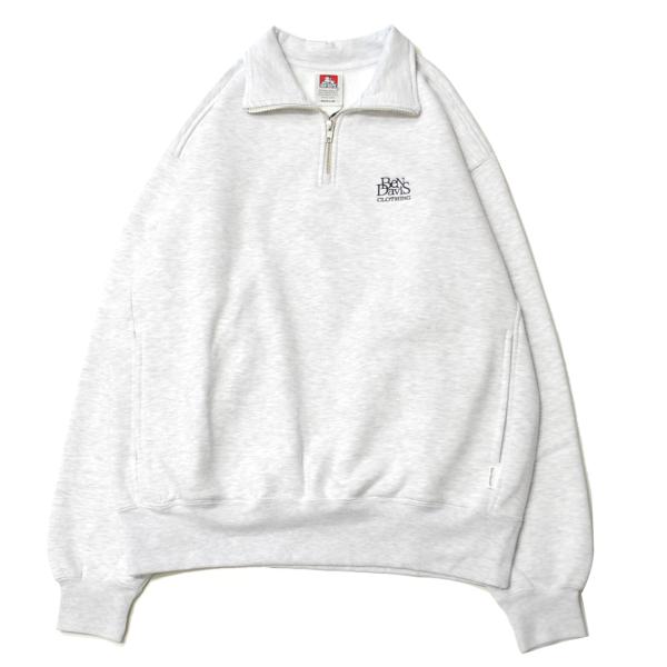 ベン デイビス BEN DAVIS BUILDER'S HALF ZIP SWEAT ASH / ア...