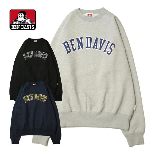 ベン デイビス BEN DAVIS ARCH LOGO CREW SWEAT / クルー スウェット...