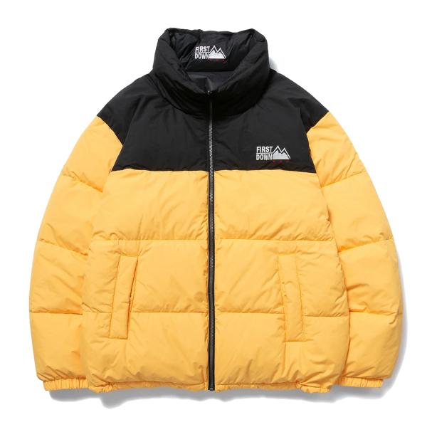 ファーストダウン FIRST DOWN BUBBLE DOWN JACKET MICROFT〓 YE...