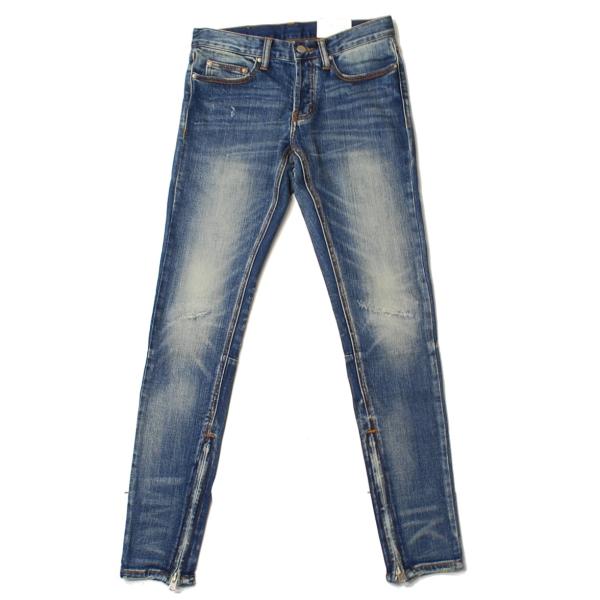 ミニマル mnml M12 DENIM STRETCH BLUE/ブルー デニム パンツ クラッシュ...