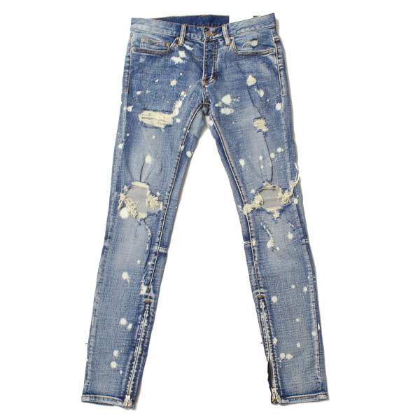 ミニマル mnml M1 DENIM STRETCH SPLASH/スプラッシュ デニム パンツ ク...