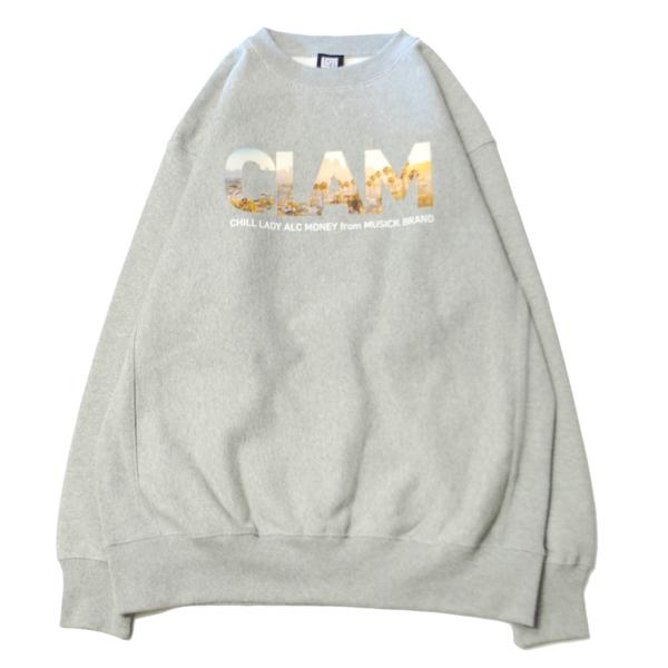 ミュージック MUSICK LIFESTYLE CLAM IN DA LOS SWEAT GRAY ...