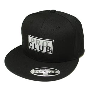 プロクラブ PRO CLUB BOX LOGO SNAPBACK CAP BLACK / ブラック スナップバック キャップ 帽子｜possibility