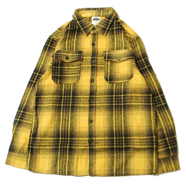 WEIV LA PORTER SOFT FLANNEL SHACKET YELLOW × BLACK...