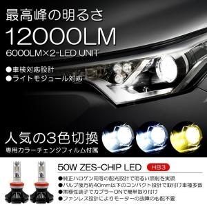 L275F/L285F 前期/後期 プレオ カスタム LED ハイビーム HB3 50W 12000ルーメン ZES リフレクター拡散 ファンレス 3色切替 3000K/6500K/8000K 車検対応｜possible